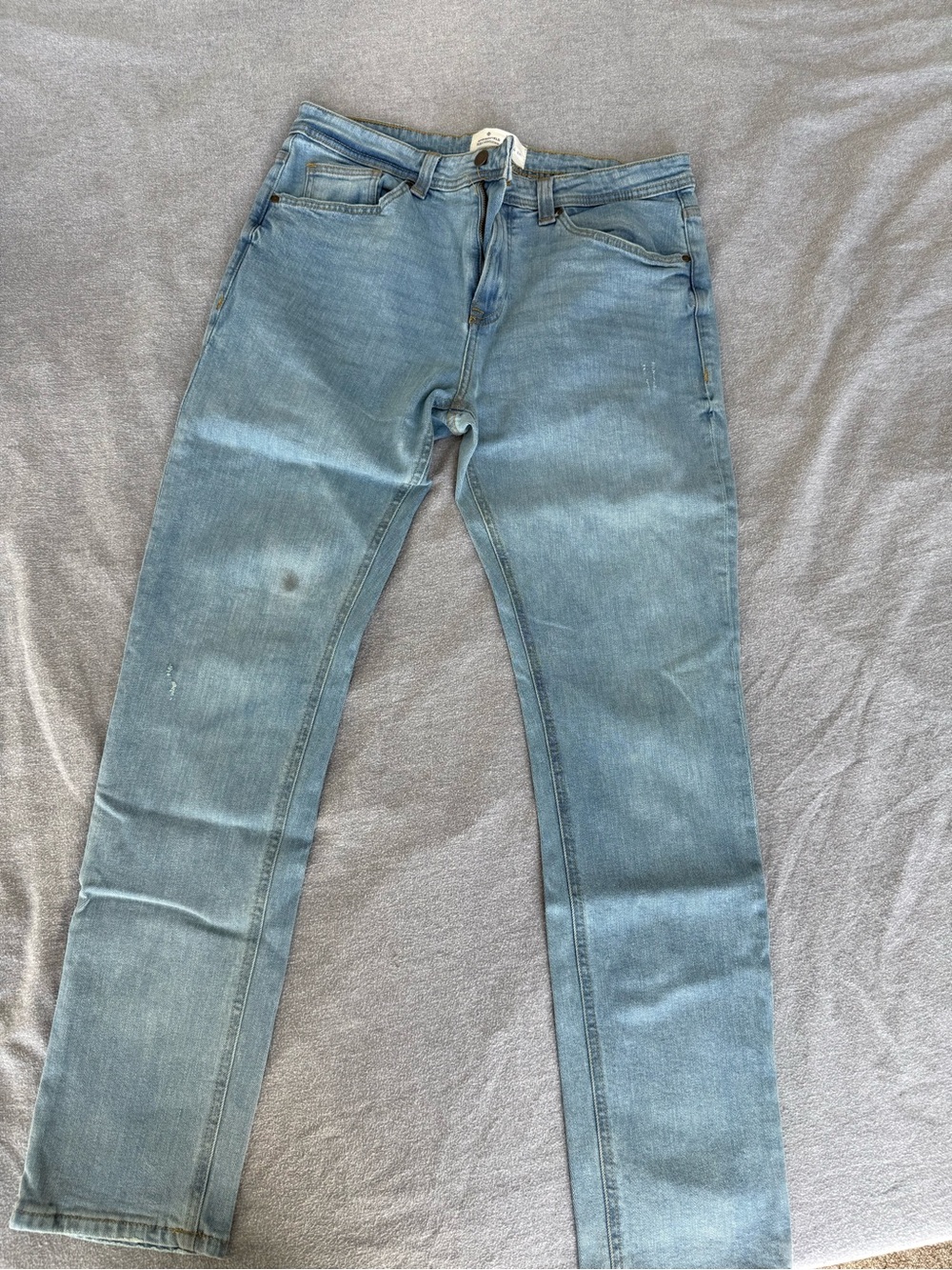 Slim Straight Men's Jeans in Light Blue